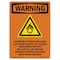 Signmission Safety Sign, OSHA WARNING, 10" Height, Flammable Storage, Portrait OS-WS-D-710-V-13197 - alternate 1